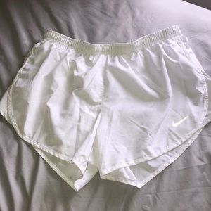 Nike white athletic shorts